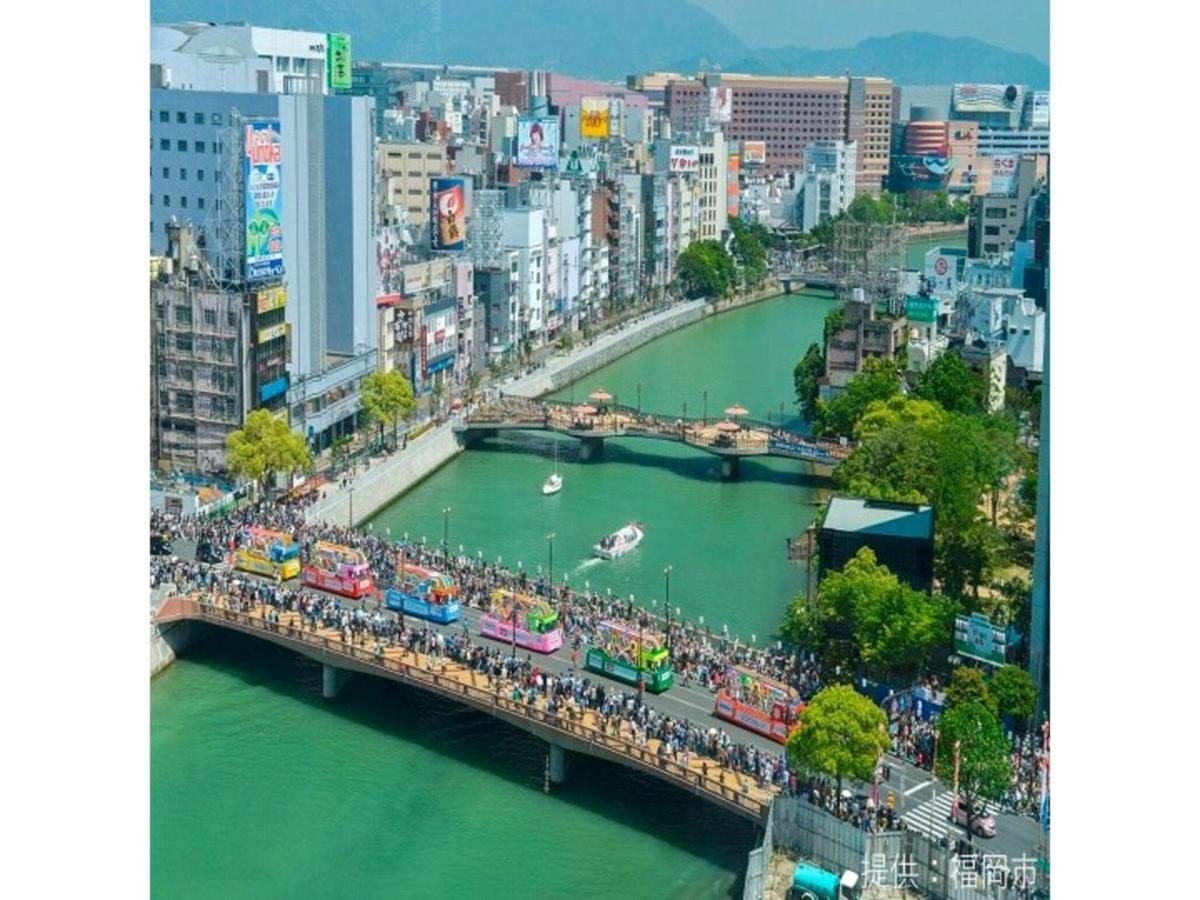 Court Hotel Fukuoka Tenjin - Vacation Stay 42334V מראה חיצוני תמונה